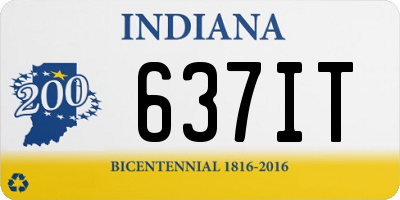 IN license plate 637IT