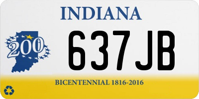 IN license plate 637JB