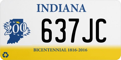 IN license plate 637JC