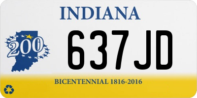 IN license plate 637JD