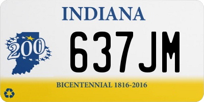 IN license plate 637JM