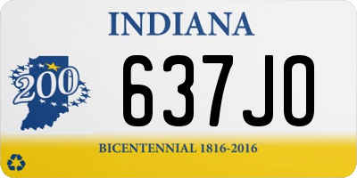 IN license plate 637JO