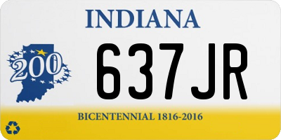 IN license plate 637JR