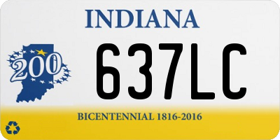 IN license plate 637LC