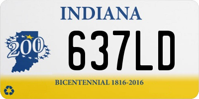 IN license plate 637LD