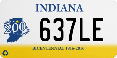 IN license plate 637LE