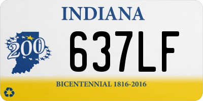 IN license plate 637LF