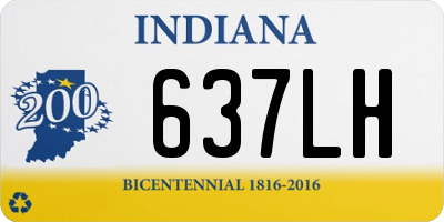 IN license plate 637LH