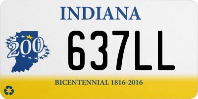 IN license plate 637LL