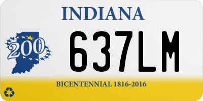 IN license plate 637LM