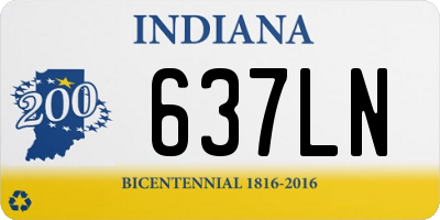 IN license plate 637LN