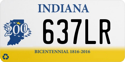 IN license plate 637LR