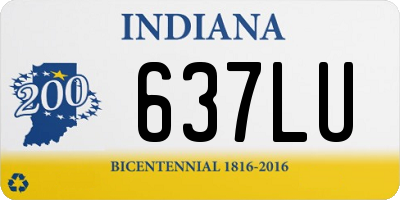 IN license plate 637LU