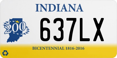 IN license plate 637LX