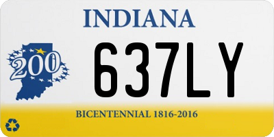 IN license plate 637LY