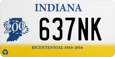 IN license plate 637NK