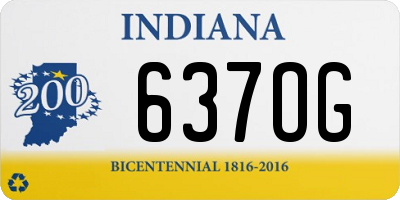 IN license plate 637OG