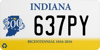 IN license plate 637PY