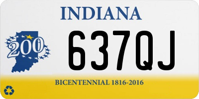 IN license plate 637QJ