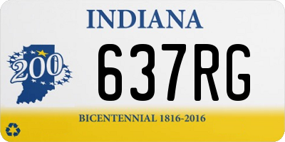 IN license plate 637RG