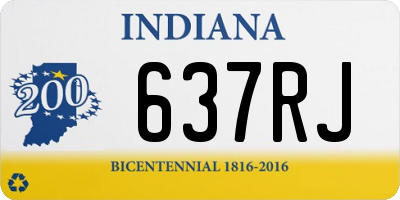 IN license plate 637RJ