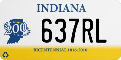 IN license plate 637RL