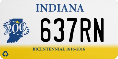 IN license plate 637RN