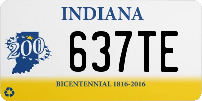 IN license plate 637TE