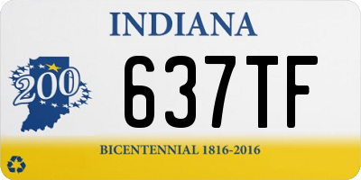 IN license plate 637TF