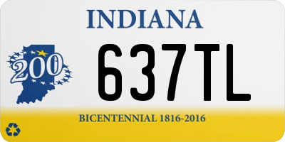 IN license plate 637TL