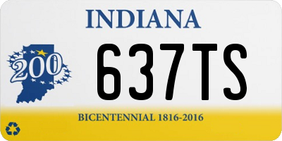 IN license plate 637TS