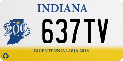 IN license plate 637TV