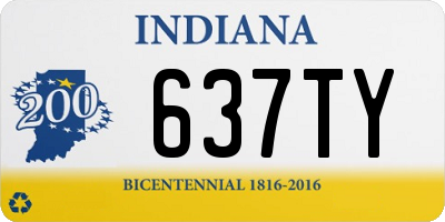 IN license plate 637TY