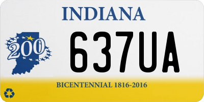 IN license plate 637UA