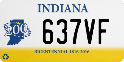 IN license plate 637VF