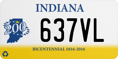 IN license plate 637VL