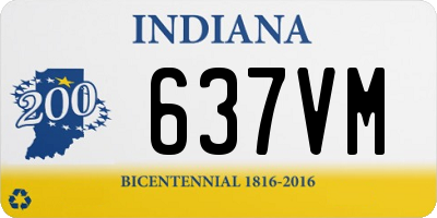 IN license plate 637VM