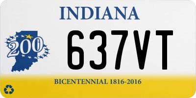 IN license plate 637VT