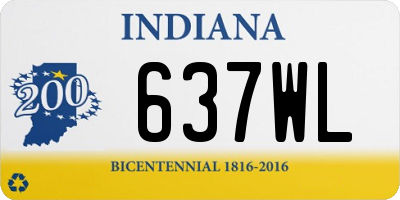 IN license plate 637WL