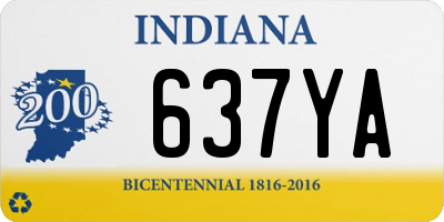 IN license plate 637YA