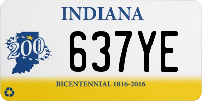 IN license plate 637YE
