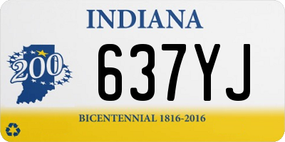 IN license plate 637YJ