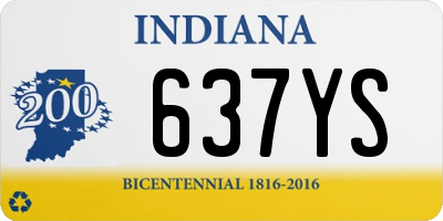 IN license plate 637YS