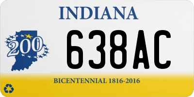 IN license plate 638AC