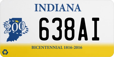 IN license plate 638AI