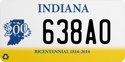 IN license plate 638AO