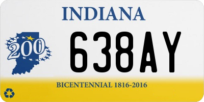 IN license plate 638AY