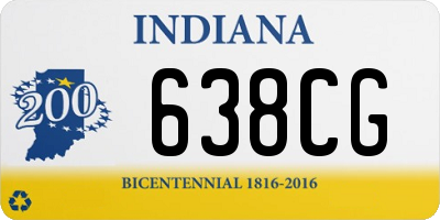 IN license plate 638CG