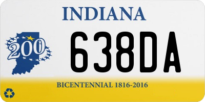 IN license plate 638DA