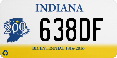 IN license plate 638DF